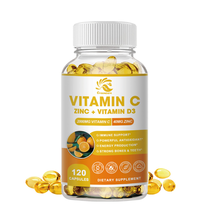 Zinc Supplement 50Mg - Greensure Supplements Zinc 40mg, Vitamin C