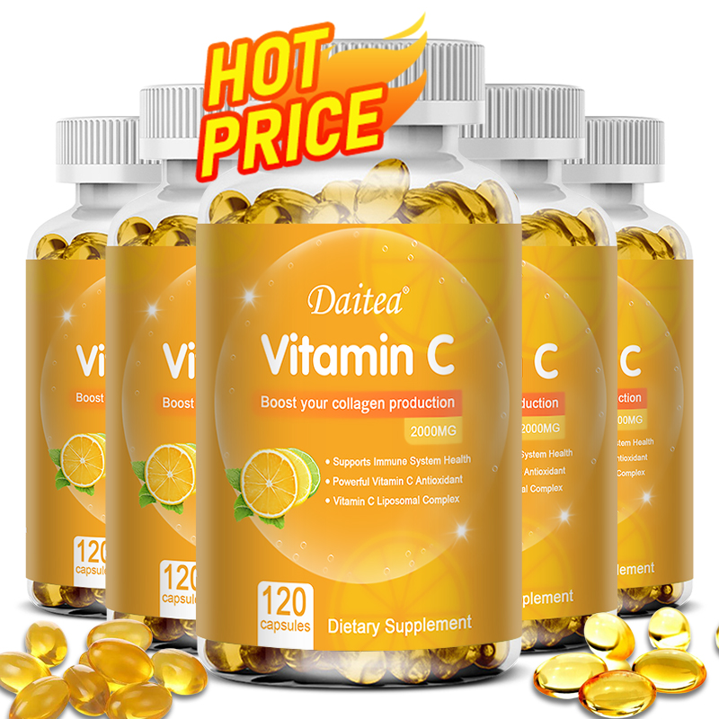 Zinc Supplement 50Mg - Vitamin C Promotes Collagen Production -