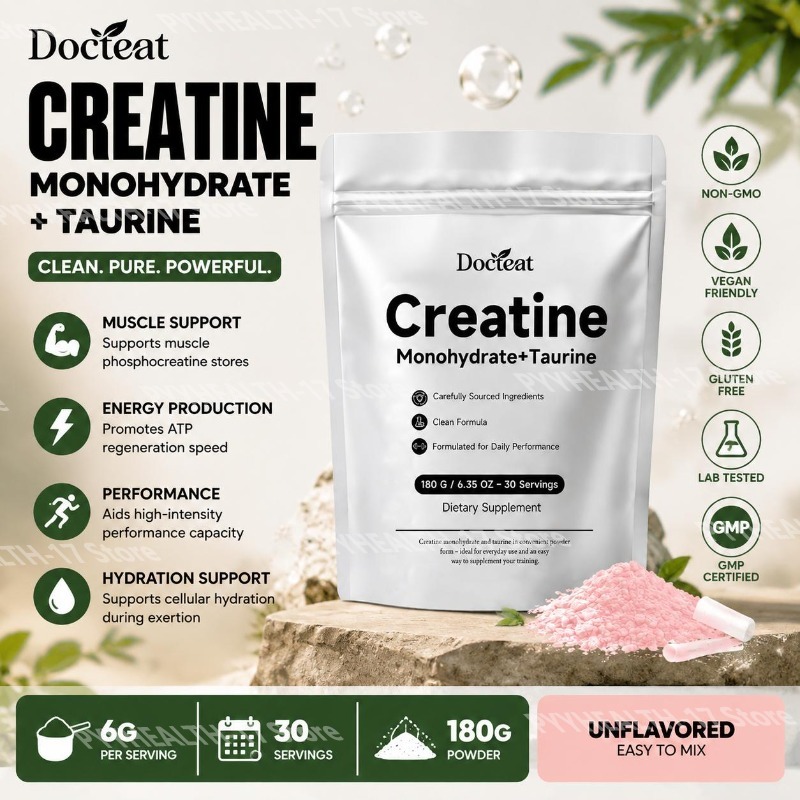Docteat Creatine Monohydrate+T - Creatine Monohydrate Powder review and price