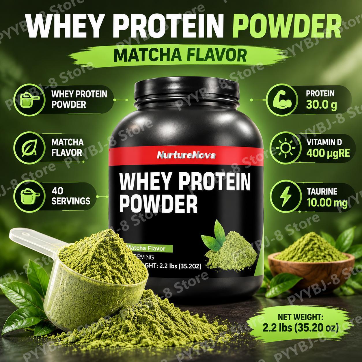 Matcha Flavor Whey Protein Pow - Fitness Nutrition Whey Protein review and price