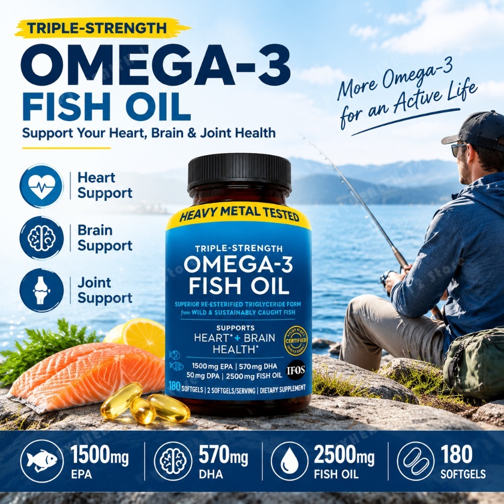 High Potency Omega-3 Fish Oil  - Omega 3 Fish Oil review and price