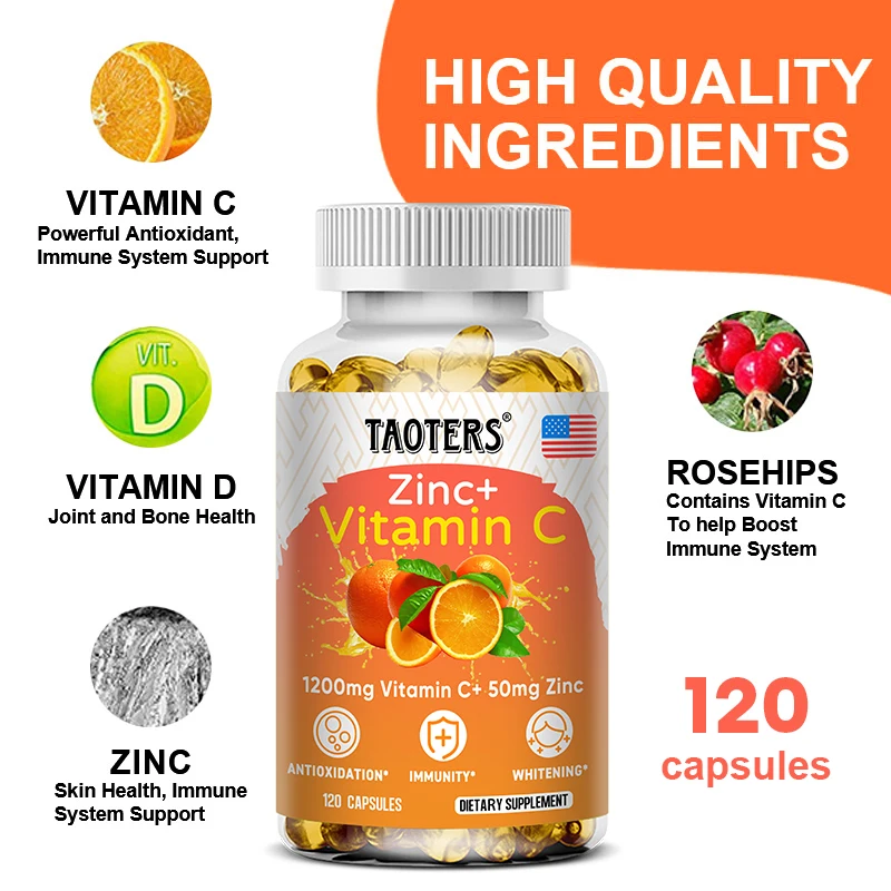 Vitamin C 1200mg with Zinc 50m - Zinc Supplement 50Mg review and price