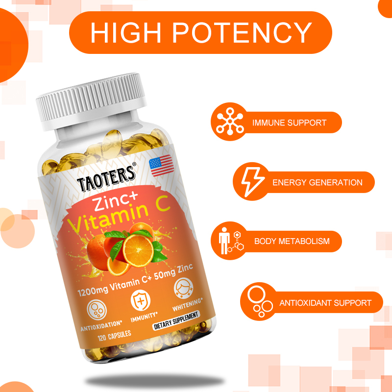 Vitamin C 1200mg with Zinc 50m - Zinc Supplement 50Mg review and price