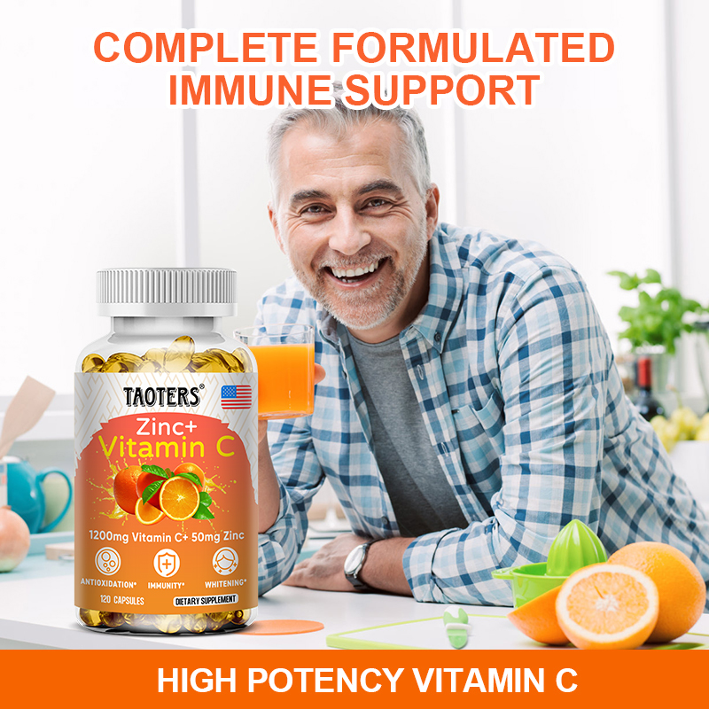 1200 Mg Vitamin C Capsules - w - Zinc Supplement 50Mg review and price