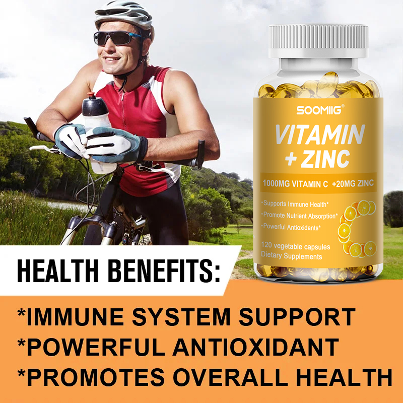 Vitamin C 1000mg + Zinc 20mg C - Zinc Supplement 50Mg review and price